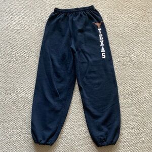 Gildan University of Texas Navy Blue Joggers Sweatpants Unisex Size Small EUC